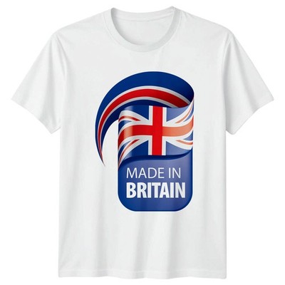 Made In Britain Union Jack Flagge nationale Identität Herren Damen Grafik T-Shirt
