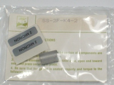 1- Cajon Swagelok Particulate Filter Elements, 2F Series In-Line, SS-2F-K4-2