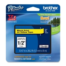 Brother International Tze631 Brother Tze631 Label Tape - 0.50" Width - 1 Each