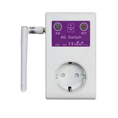 4G  Plug GSM SMS Fernbedienung Temperatursensor Schalter AUS/ein Steckdose 4561