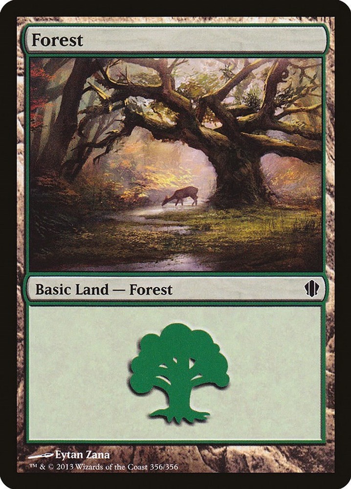 Forest Normal [C13 - 356] LP MagicCommander 2013