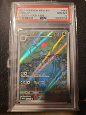 Pokemon Ivysaur 167/165 Scarlatto e Viola 151 PSA 10 Gemme MT Illustrazione Raro