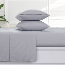 Tribeca Living Ultra Soft Turkish Cotton Flannel Twin Sheet Set, Extra Deep