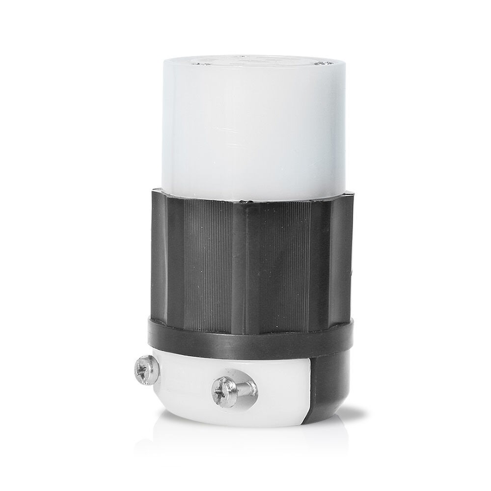 Заземленный фиксирующий разъем Leviton 15A 125V Нейлон Черно-белый 4690₽