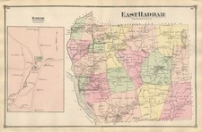 East Haddam & Hadlyme Connecticut Hand-Colored Map 1874 w/ property owner names East Haddam & Hadlyme Connecticut Hand-Colored Map 1874 w/ property owner names