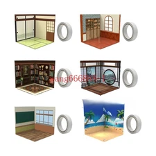 Diorama 1/12 Backdrop Showcase for Action Figures Vehicle Scene Mini Doll Toy