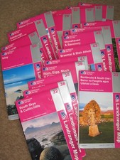 OS Ordnance Survey Landranger Maps - Scotland assorted issues 2002-2012 - 'vgc'