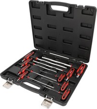 KS TOOLS T-Griff-Innensechskant-Kugelkopf-Schlüssel-Satz, 9-tlg
