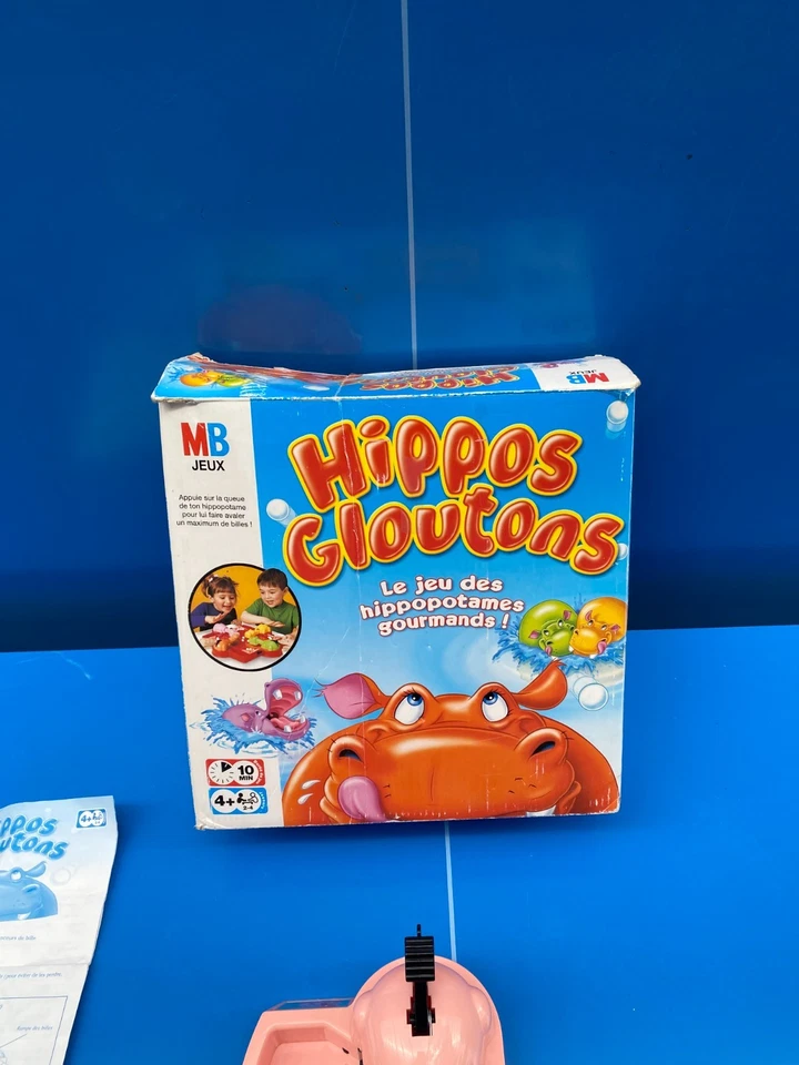 Jeu de Société Hippo Gloutons HIPPOS MB 2006 Complet ancien Vintage LIV GRATUITE - Photo 2/4