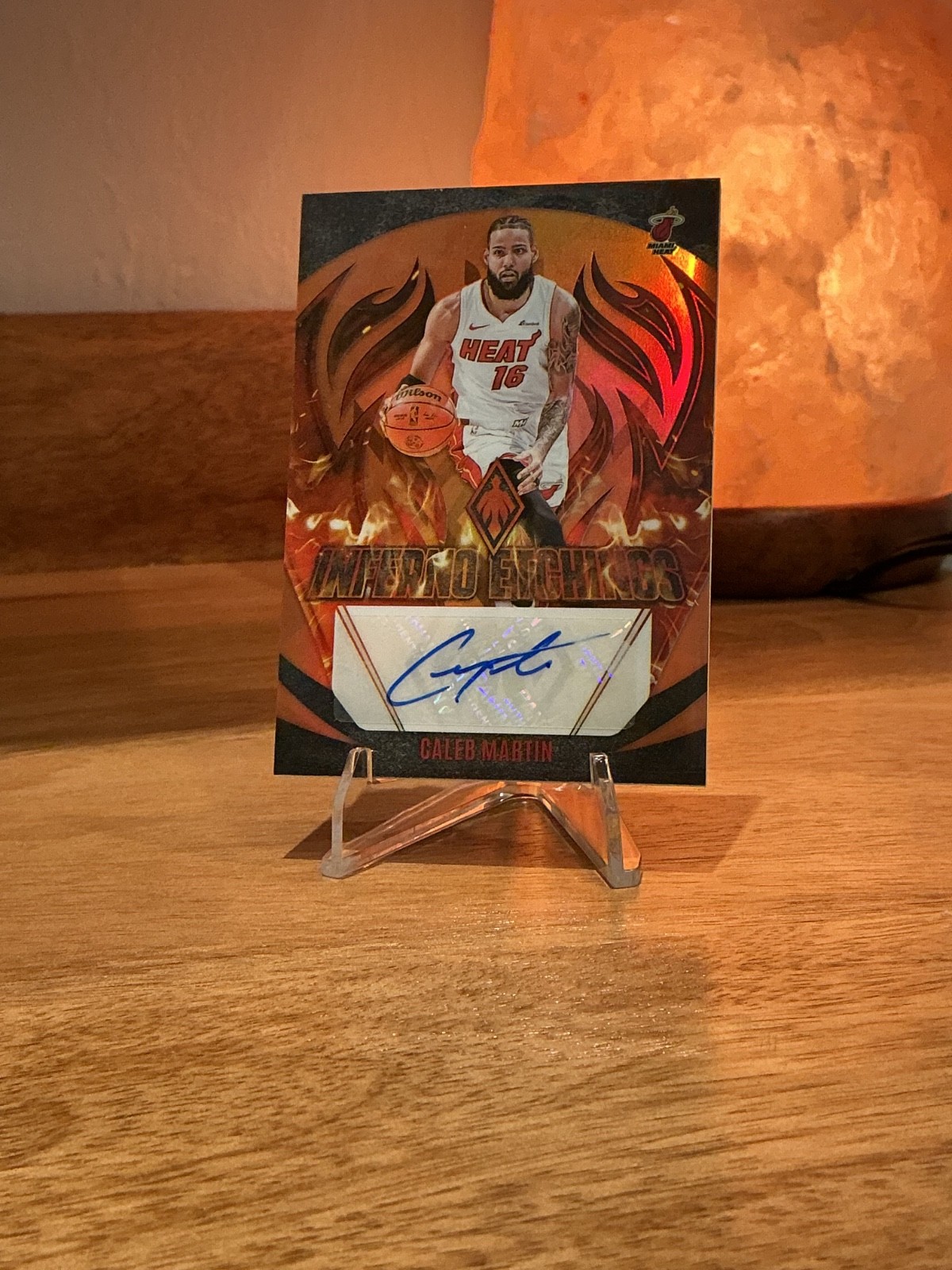 2023-24 Phoenix Caleb Martin Inferno Etchings Orange /49 Auto #IE-CMB