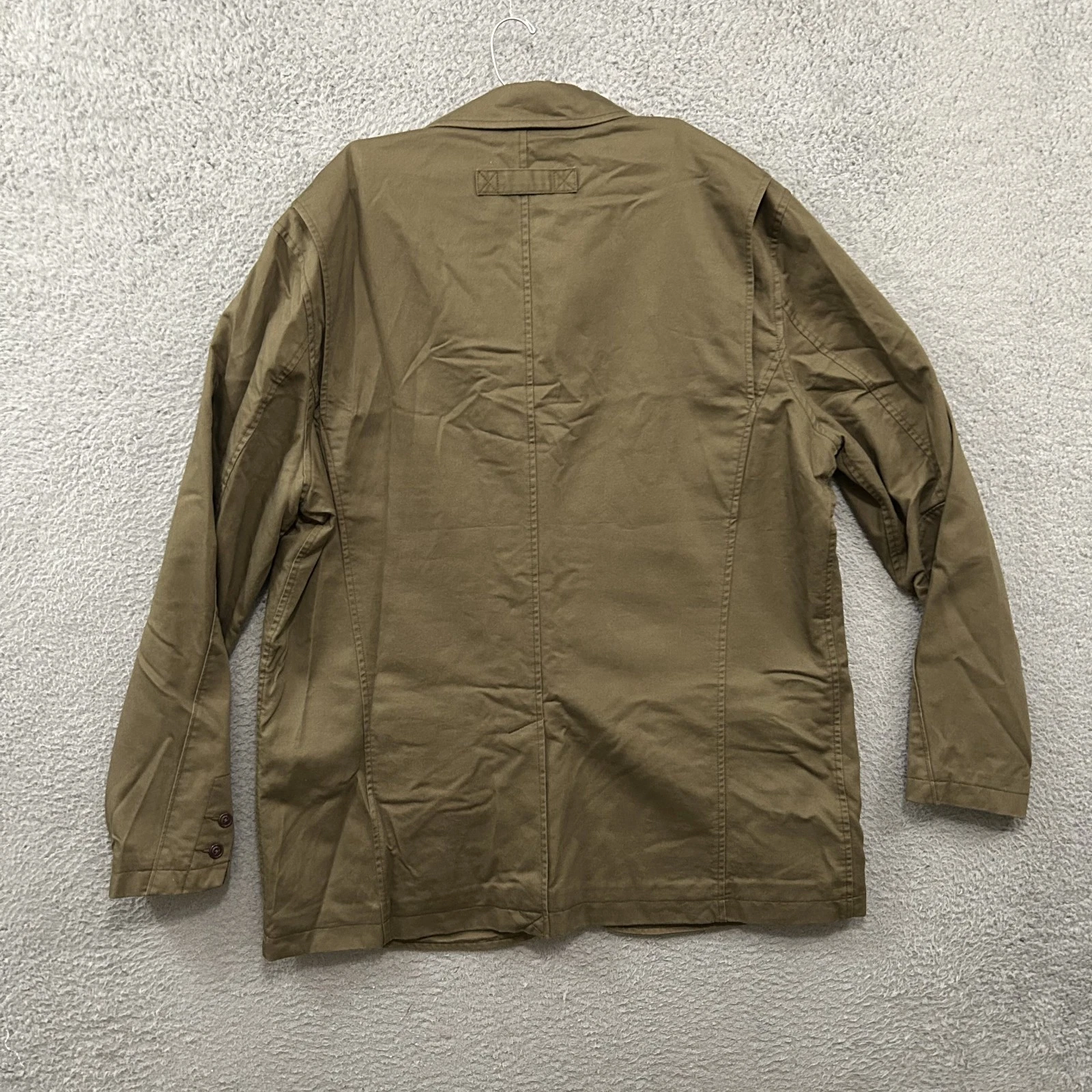 Duluth Trading Jacket Mens Extra Large Tall XLT Green Canteen Gentlemans Casual - product detail image 2