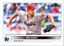 Anthony Bender 2022 Topps #160 Miami Marlins RC
