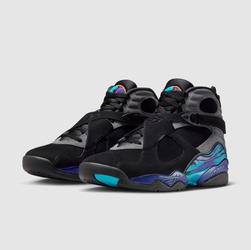 2025 Nike Air Jordan 8 VIII Retro Aqua Black True Red Concord