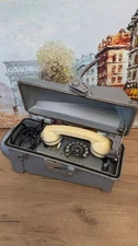 A Cold War-era military soviet ship phone TAC-M + protective casing