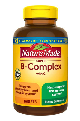 Nature Made Super B-Complex 8 Key B Vitamins plus Vitamin C, 460 Dietary Tablets