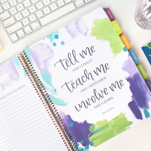 Bloom Daily Planners Planificador y Calendario de Maestros Sin Fecha, Pizarra - Imagen 11 de 19