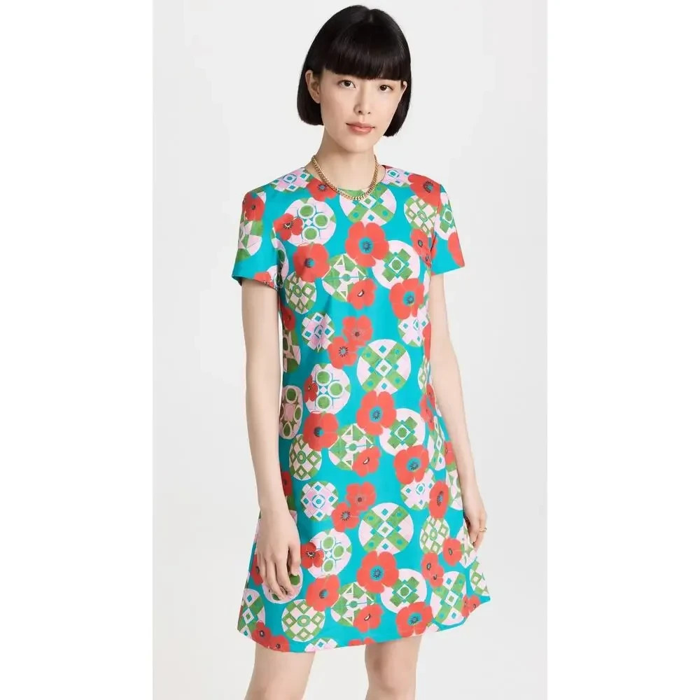 La DoubleJ Mini Nectar Floral Cotton Swing Dress Size Medium