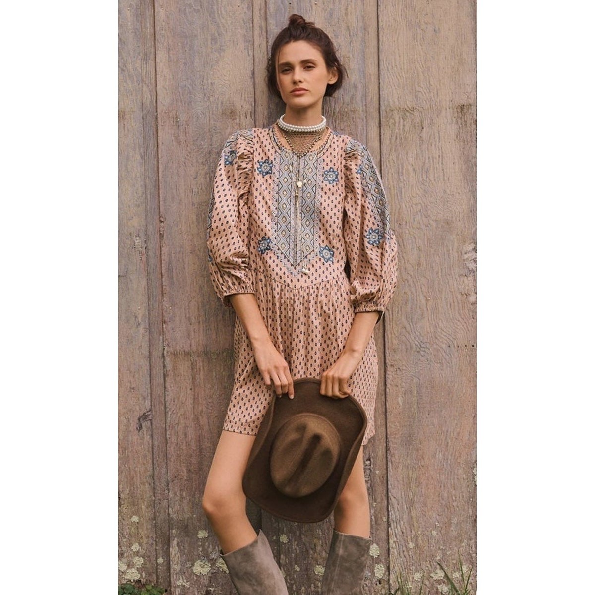anthropologie embroidered mini dress By Anthropologie Embroidered Mini Bubble Dress