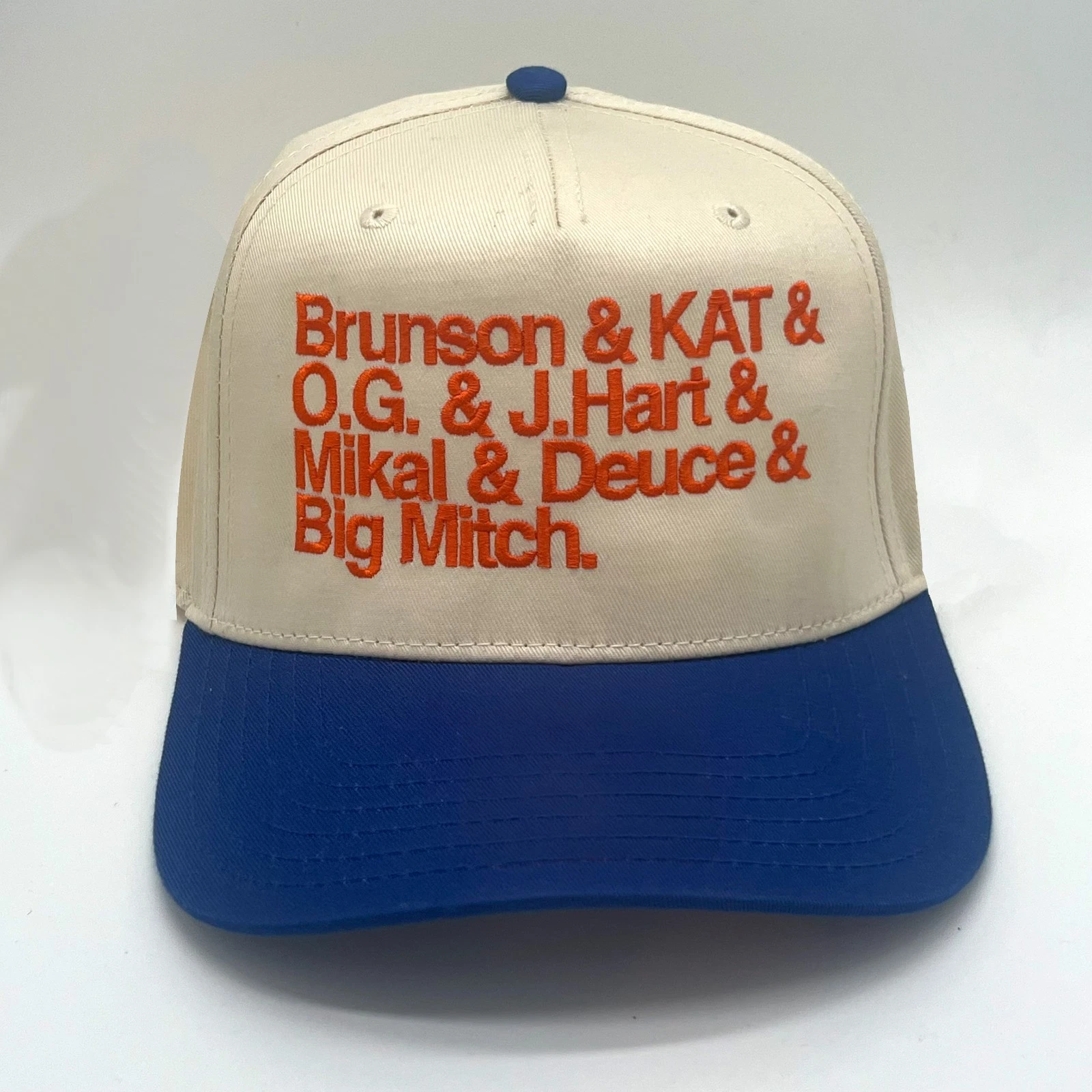 New York Knicks 2026 Jersey Names EXCLUSIVE Snapback Cap - Jalen Brunson, Towns