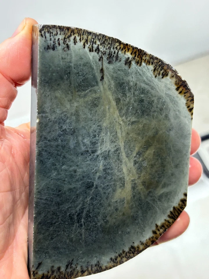 Washington State Jade slab W Translucency Cabbing Lapidary Carving Combo Ship - Image 4 of 4