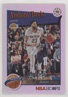2019-20 Panini NBA Hoops Hoops Tribute Artist Proof 5/25 Anthony Davis #294 5ir