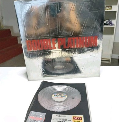 KISS   Double Platinum 2xLP 1978 Casablanca Silver Gatefold  w/ Insert Award 