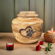 Wooden Urn for Dog Wooden Pet Urn Cremation Urn for Pet Urns for Dogs Ashes Wood