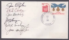 SPACE SHUTTLE DISCOVERY - STS - 51-I CREW - ENVELOPE SIGNED WITH CO-SIGNERS