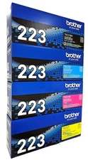 Brother TN223 Toner Cartridge Set 4-Pack (BK/C/M/Y) Genuine OEM Sealed