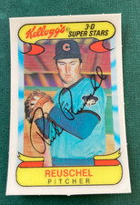 1978 BASEBALL CARD 3-D KELLOGG'S #45 RICK REUSCHEL CHICAGO CUBS NM/MT