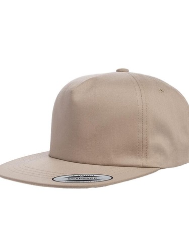 Unstructured Five-Panel Snapback Cap 