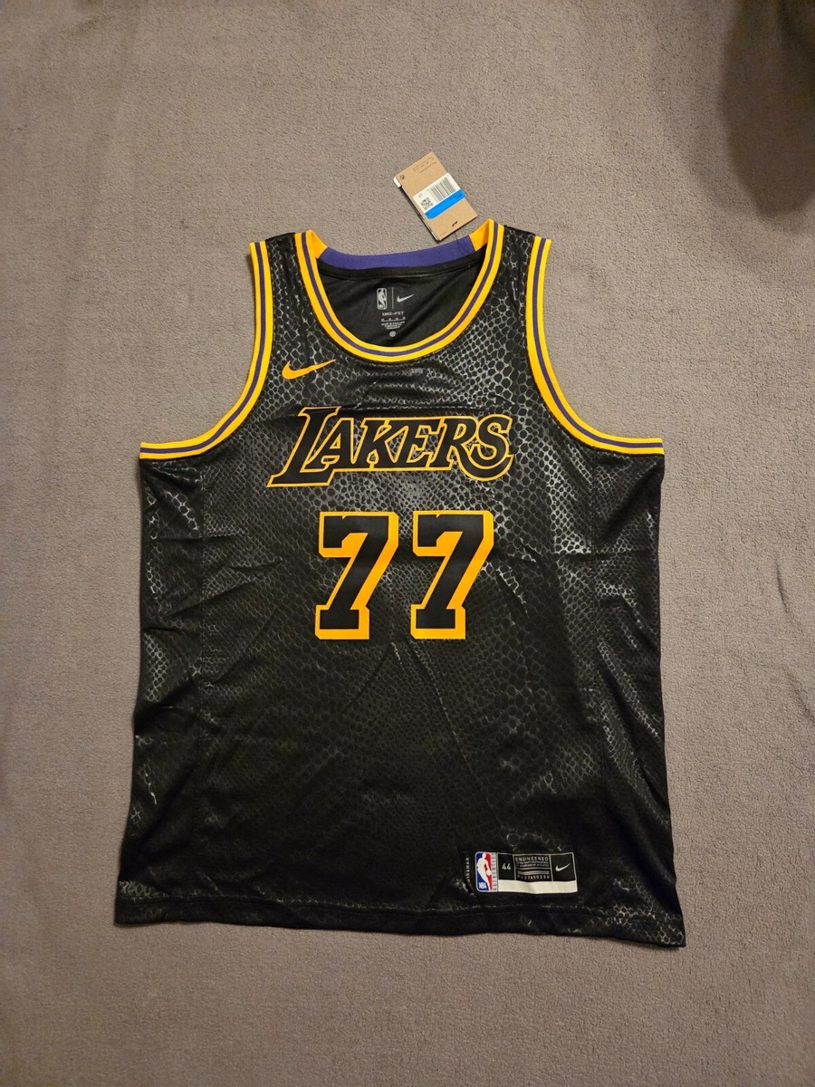 Luka Doncic Los Angeles Lakers city black mamba swingman
