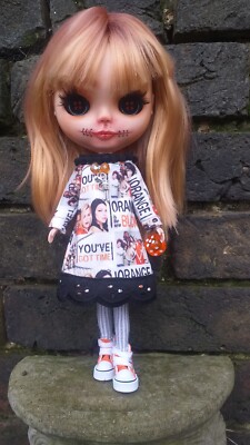 Custom Ooak Button Eye Blythe Doll Orange Is The New Black Inspired