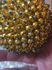 Push Pin Sequins And Beaded Christmas Ornaments Vintage Handmade Mixed Lot 7 Pcs — photo 9
