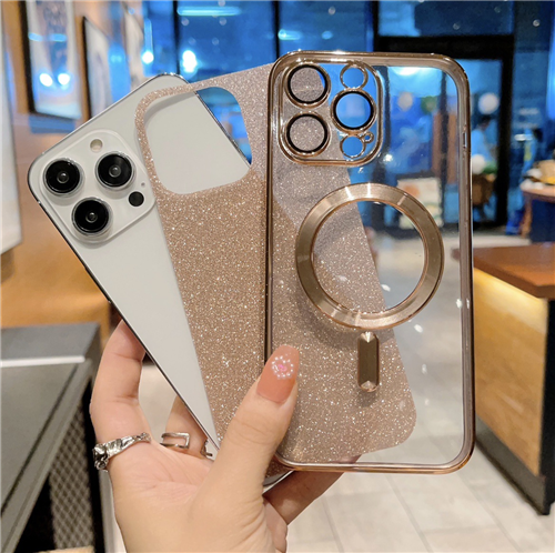 Glitter Bling Shockproof Magnetic Cover For iPhone16 15 14 13 12 11Pro+Lens Film - Picture 12 of 29