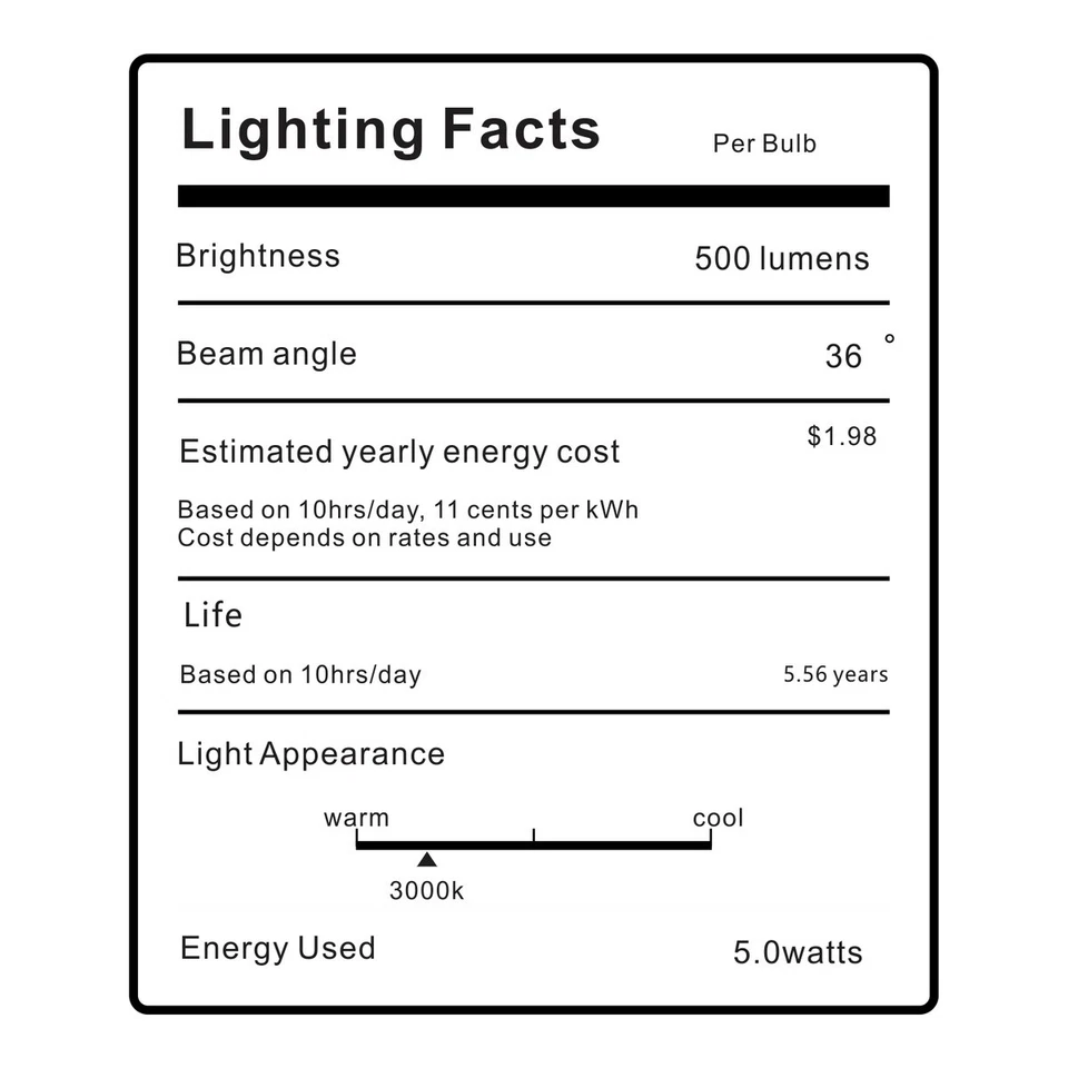 10 Pack LED Light Bulb JDR E11 Base AC/DC110V-130 Volts Dimmable COB 5Watts Mr16 - Image 2 of 4