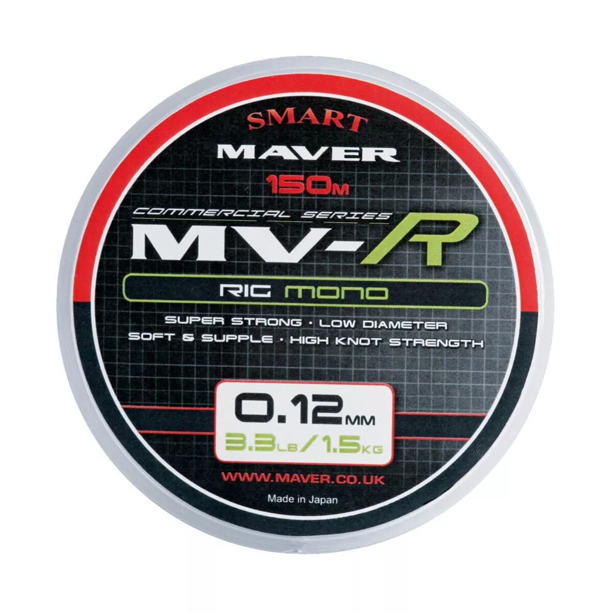 Maver Fishing Rig Mono Line 0.12mm 3.3lb 150m Spool Ideal Pole Rig Monofilament