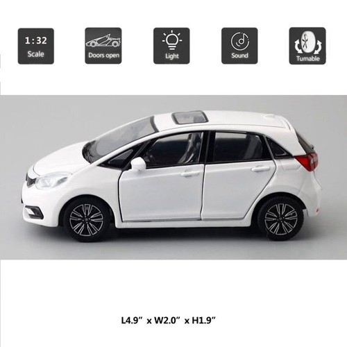 1/32 Honda Fit Model Car Diecast Toy Cars Metal Toys for Boys Kids Gifts White - Picture 2 of 8