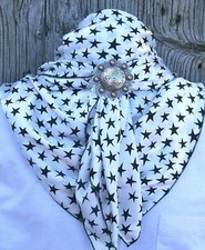 Wild Rag Scarf Western Cowboy Buckaroo Scarves Bandana Cowgirl Silky stars