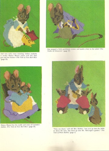 NEEDLEPOINT DESIGNS AFTER ILLUSTRATIONS BY BEATRIX POTTER BOOKLET VINTAGE - Picture 3 of 6