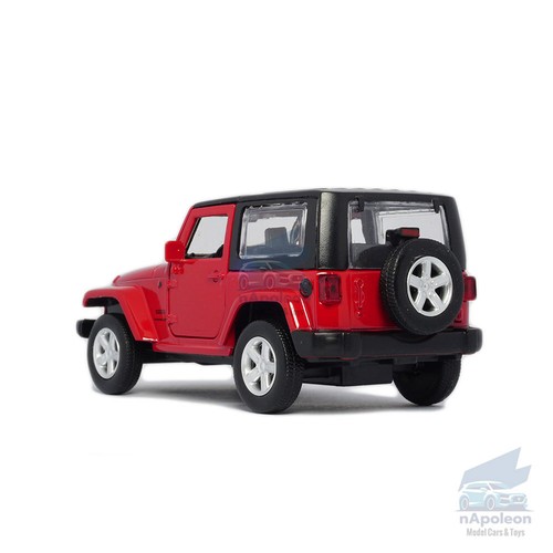 Jeep Wrangler 2014 modelo de automóvil diecast colección de vehículos de juguete regalo rojo 1:42 - Imagen 11 de 12