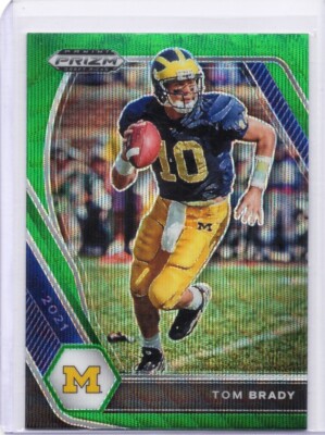 2021 Panini Prizm Draft Picks Tom Brady Green Wave