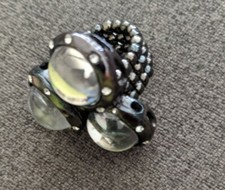 Clear Crystal Statement Stretch Ring