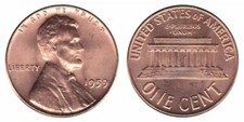 1959 P Lincoln Memorial Cent - Bu