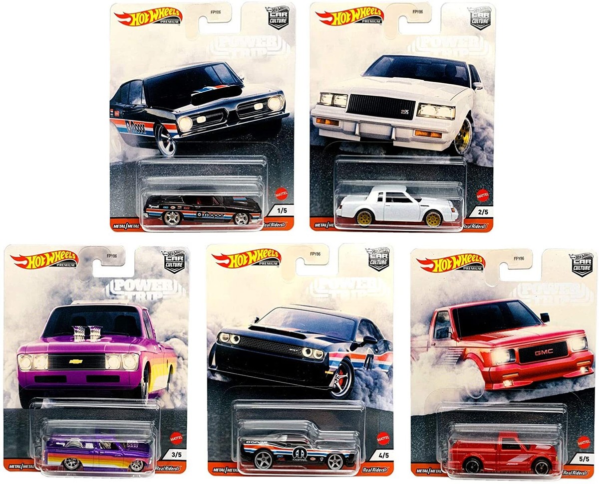 Hot Wheels Power Trip Set of 5 Premium Car Culture 887961619805| eBay