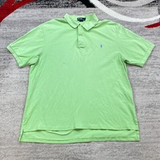 Ralph Lauren Polo Shirt 2XB 2XL XXL 2X Big Green Pony Rugby Outdoors Preppy Mens