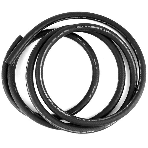 Nuevo bloqueo de empuje de línea de manguera de combustible de 1/2 pulgada NBR goma SAE 30R7 10 FT 300PSI negro - Imagen 7 de 10