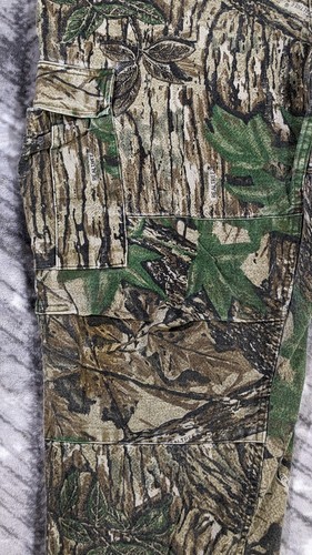 Vintage Realtree Cargo Camo Pants Mens XXL Hunting Military Combat Double Knee - Picture 11 of 14