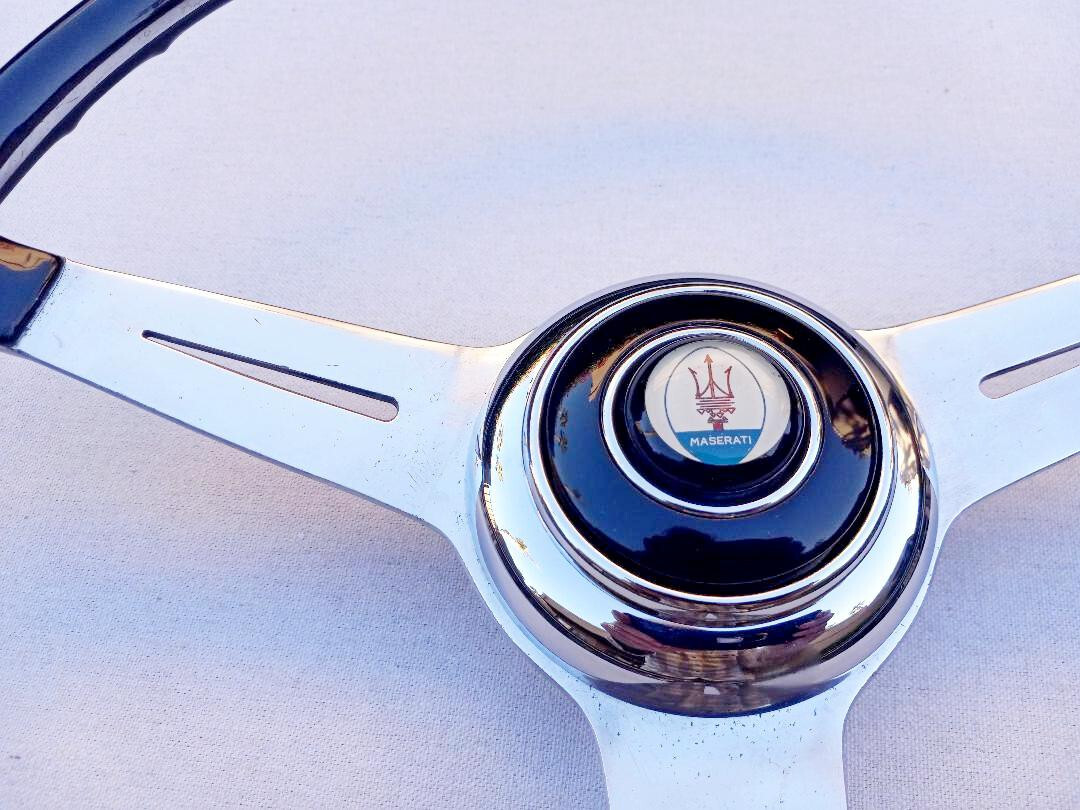 Maserati Original Vintage Sebring/3500GTI Steering Wheel & Original Horn Button!