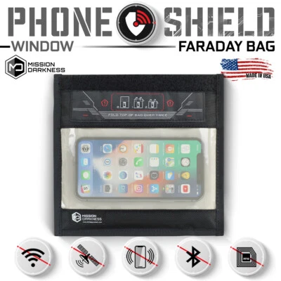 Mission Darkness Window Faraday Bag for Phones